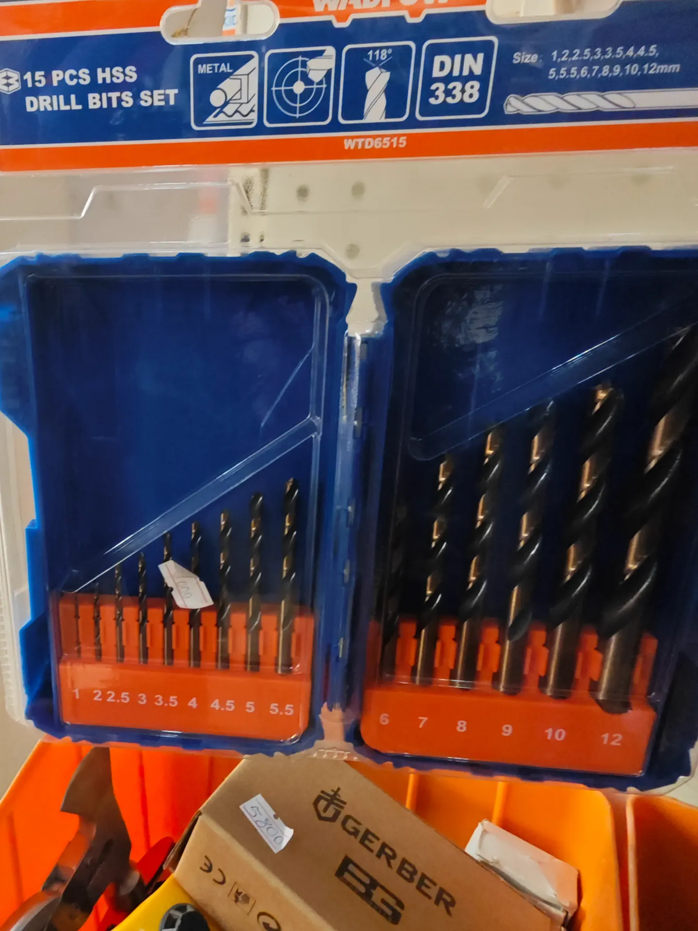 15pcs HSS Drill bits WTD6515