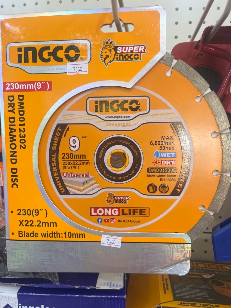 Dry diamond disc DMD012302