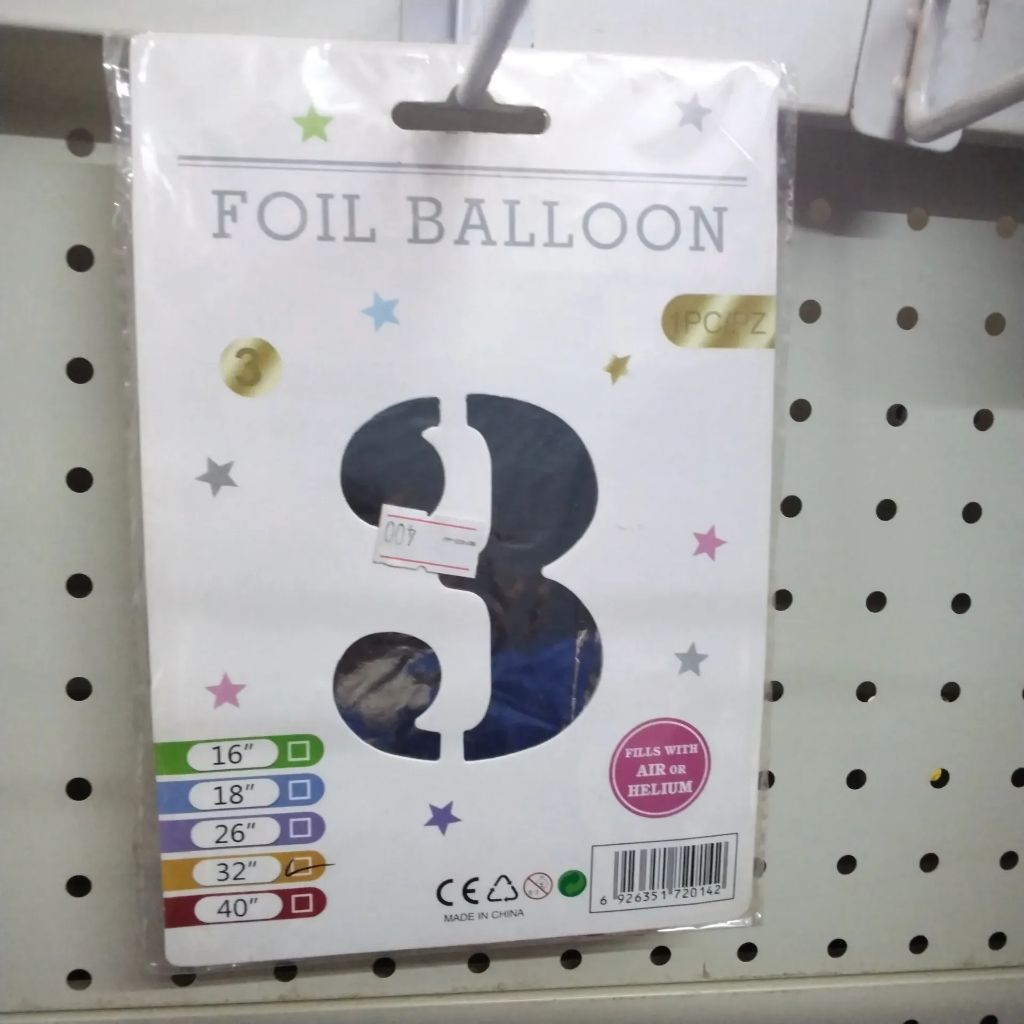 Foil ballon chiffre