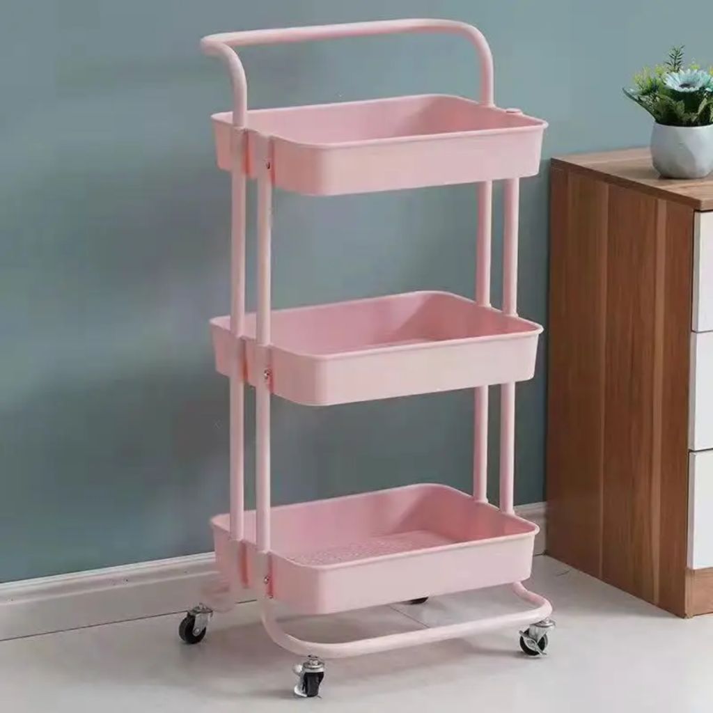 Étagère 3 niveaux à roulette storage rack
