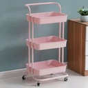 Étagère 3 niveaux à roulette storage rack