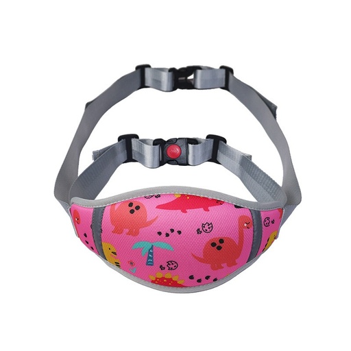 [LK03783A] Ceinture moto enfant (Dinosaure rose)