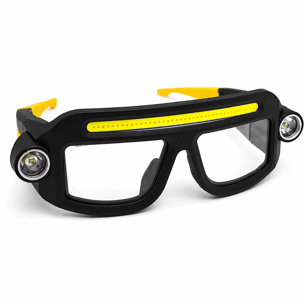 lighted safety glasses